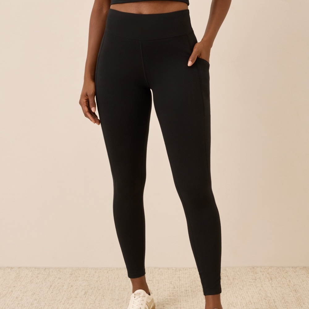 Pact Women's Black Pocket Leggings